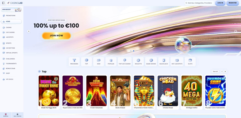 casinolab Gameplay